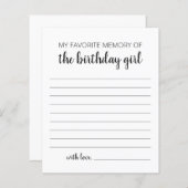 Mijn favoriete herinnering aan het meisje van de g (Voorkant / Achterkant)