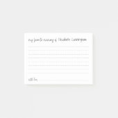 Mijn Favoriete Herinnering Funeral Modern Aanwezig Post-it® Notes (Voorkant)