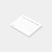 Mijn Favoriete Herinnering Funeral Modern Aanwezig Post-it® Notes (Schuin)