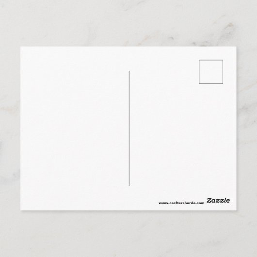 Mijn favoriete hobby is briefkaart (Achterkant)