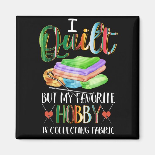 Mijn favoriete hobby verzamelt stof magneet (Voorkant)