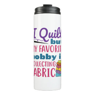 Mijn favoriete hobby verzamelt stof thermosbeker