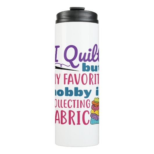 Mijn favoriete hobby verzamelt stof thermosbeker (Voorkant)