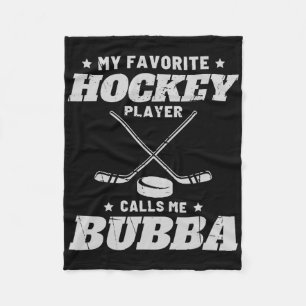 Mijn favoriete hockey noemt me Bub Familie Grappig Fleece Deken