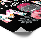 Mijn favoriete Hockey Player noemt me mama Hockey  Poster (Hoek)