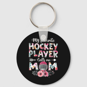 Mijn favoriete Hockey Player noemt me mama Hockey Sleutelhanger