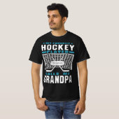 Mijn favoriete hockey Player opa opa opa tekst T-shirt (Voorkant volledig)