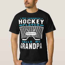 Mijn favoriete hockey Player opa opa opa tekst T-shirt