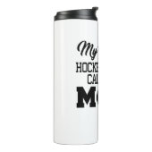 Mijn favoriete Hockey Player roept me mama Thermosbeker (Gedraaid links)