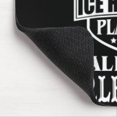 Mijn favoriete Hockey Player roept me Vriendin-ijs Muismat (Hoek)