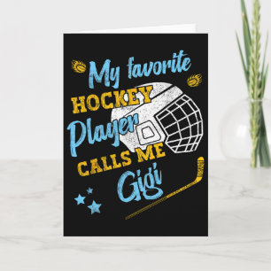 Mijn favoriete hockeyspeler noemt me Gigi Kaart