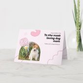 Mijn favoriete hond mam ooit foto Moederdag Feestdagen Kaart (Voorkant)