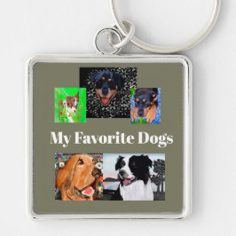 Mijn favoriete honden Creëer je eigen 5-voudige Sleutelhanger