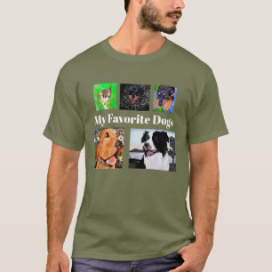Mijn favoriete honden Creëer je eigen 5-voudige T-shirt