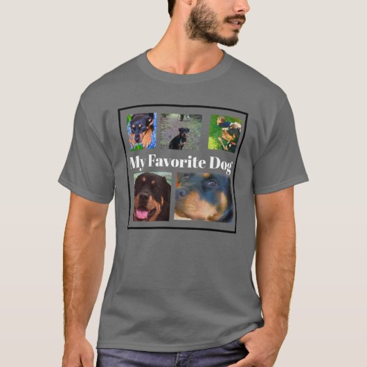 Mijn favoriete honden Creëer je eigen 6-voudige T- T-shirt (Voorkant)