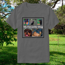 Mijn favoriete honden Creëer je eigen 6-voudige T- T-shirt