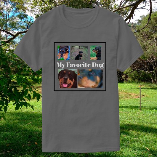 Mijn favoriete honden Creëer je eigen 6-voudige T- T-shirt
