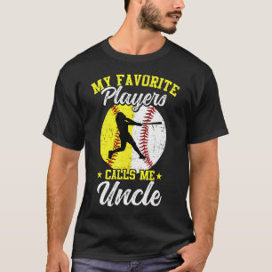 Mijn favoriete honkbal-softbalspelers noemen me oo t-shirt
