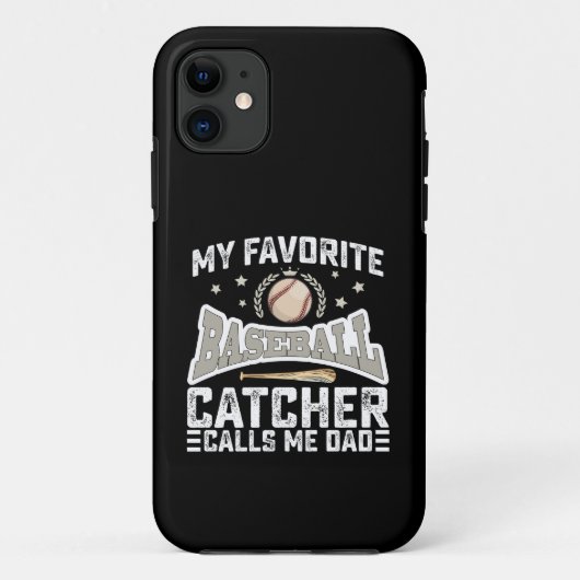 Mijn favoriete honkbalcatcher noemt me papa vader Case-Mate iPhone case (Achterkant)