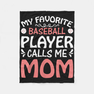 Mijn favoriete honkbalspeler noemt mama grappige m fleece deken