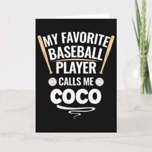 Mijn favoriete honkbalspeler noemt me Coco Kaart