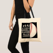Mijn favoriete honkbalspeler noemt me oma tote bag (Voorkant (product))