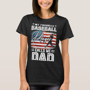 Mijn favoriete honkbalspeler noemt me pa American T-shirt
