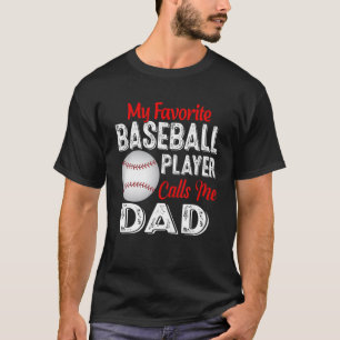 Mijn favoriete honkbalspeler noemt me pa Retro Sof T-shirt