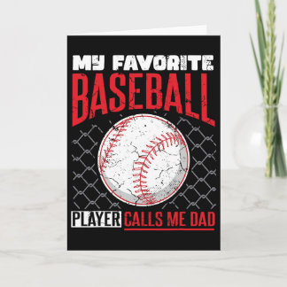 Mijn favoriete honkbalspeler noemt me papa honkbal kaart