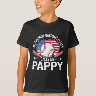 Mijn favoriete honkbalspeler noemt me Pappy Usa Vl T-shirt
