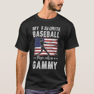 Mijn favoriete honkbalspeler noemt mij Gammy Ameri T-shirt
