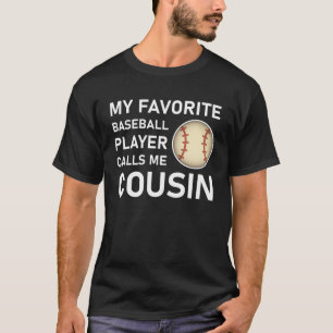 Mijn favoriete honkbalspeler roept me neef t-shirt