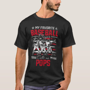 Mijn favoriete honkbalspeler roept me Poppen Ameri T-shirt