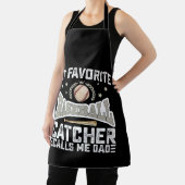 Mijn favoriete honkbalvanger noemt me vader schort (Insitu)