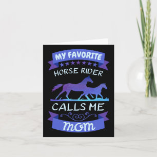 Mijn favoriete Horse Rider noemt me mam Dressage E Kaart