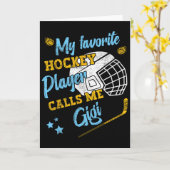 Mijn favoriete ijshockeyspeler noemt me Gigi Kaart (Gele Bloem)
