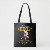 Mijn favoriete ijshockeyspeler noemt me grappig tote bag (Voorkant)