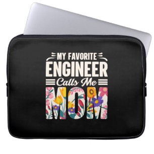 Mijn favoriete ingenieur noemt me mama laptop sleeve