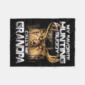 Mijn favoriete jachtboeddy noemt me opa fleece deken (Voorkant (Horizontaal))