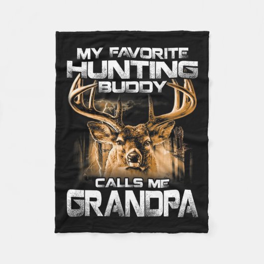 Mijn favoriete jachtboeddy noemt me opa fleece deken (Voorkant)