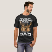 Mijn favoriete jachtboeddy noemt me papa t-shirt (Voorkant volledig)