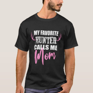 Mijn favoriete jager noemt me mam Deer Hunting Gif T-shirt