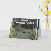 MIJN FAVORIETE JAGER VERJAARDAG-WILDE KALKOENEN WE KAART (Gele Bloem)