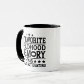 Mijn favoriete jeugdgeheugen veroudering gracieus mok (Voorkant links)