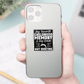 Mijn favoriete jeugdherinnering - Sarcastisch Quot Sticker (Telefoon)