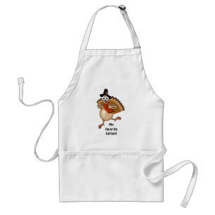 Mijn favoriete kalkoen! Thanksgiving cadeau apron. Standaard Schort