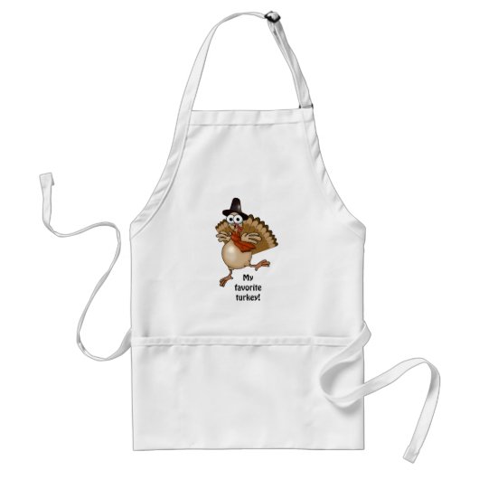 Mijn favoriete kalkoen! Thanksgiving cadeau apron. Standaard Schort (Voorkant)