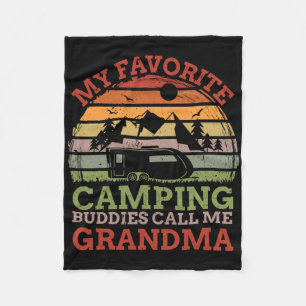 Mijn favoriete kampeerbuddies noemen me Oma Vader Fleece Deken