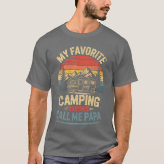 Mijn favoriete kampeerbuddy's noemen me Papa Vinta T-shirt