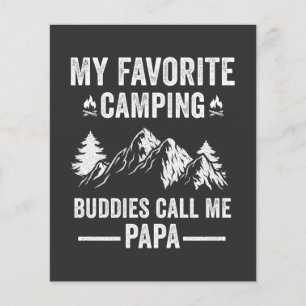 Mijn favoriete kamperen - vrienden noemen me papa flyer